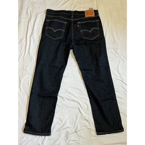Men's Levi's 541 Athletic Taper Stretch Dark Wash Blue Jeans W30 L30 - Picture 5 of 7